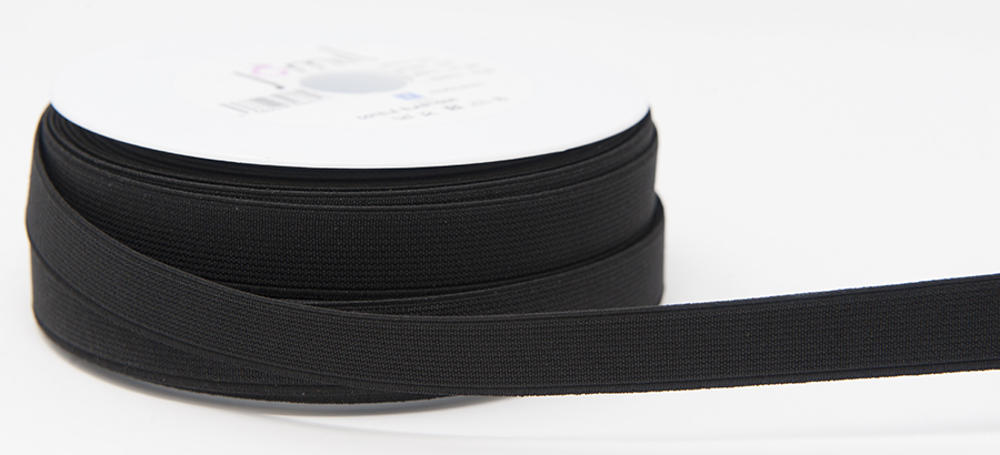 20mm Elastic Black